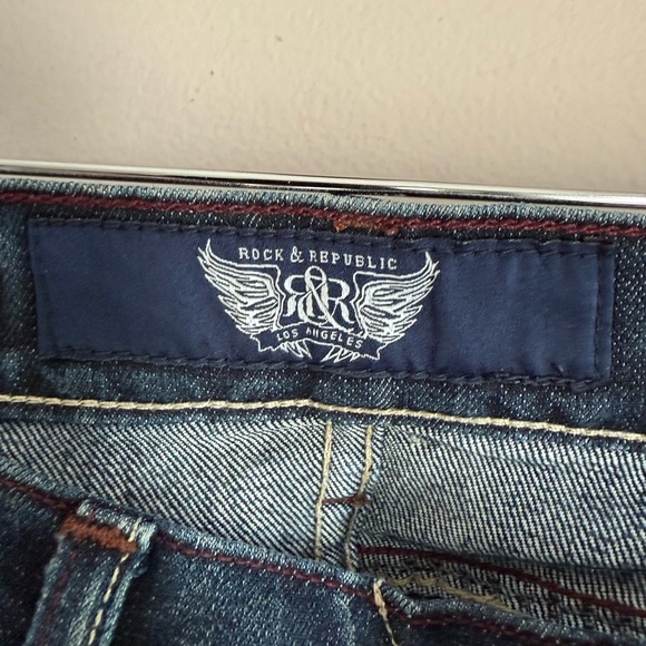 Rock & Republic Dark Blue Boot Cut Jeans - Picture 2 of 5